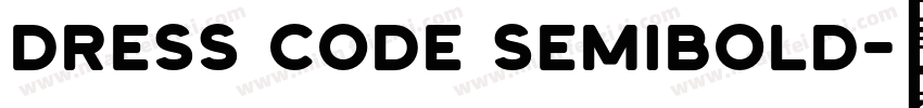 Dress Code SemiBold字体转换